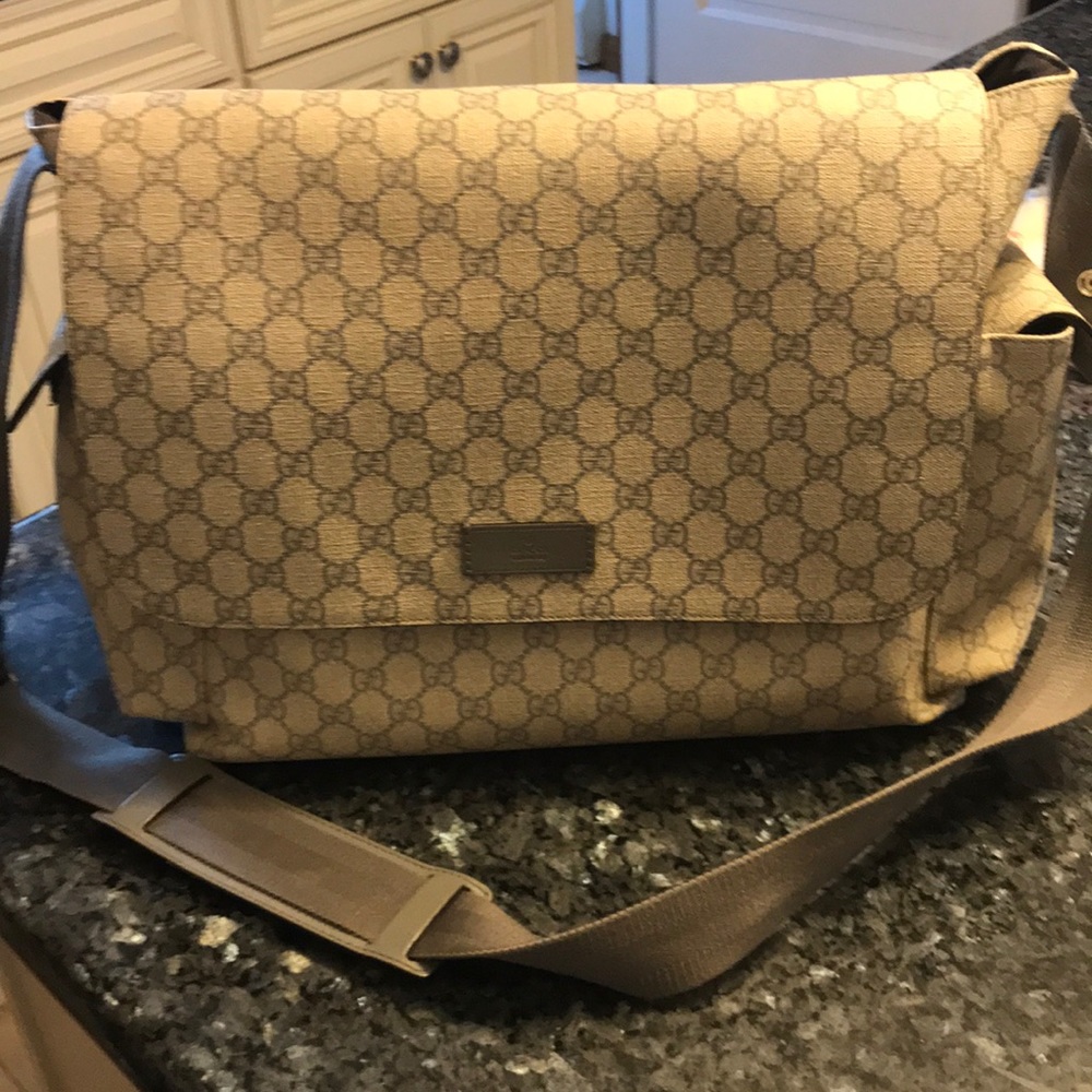 Gucci Diaper Bag and Changing Pad